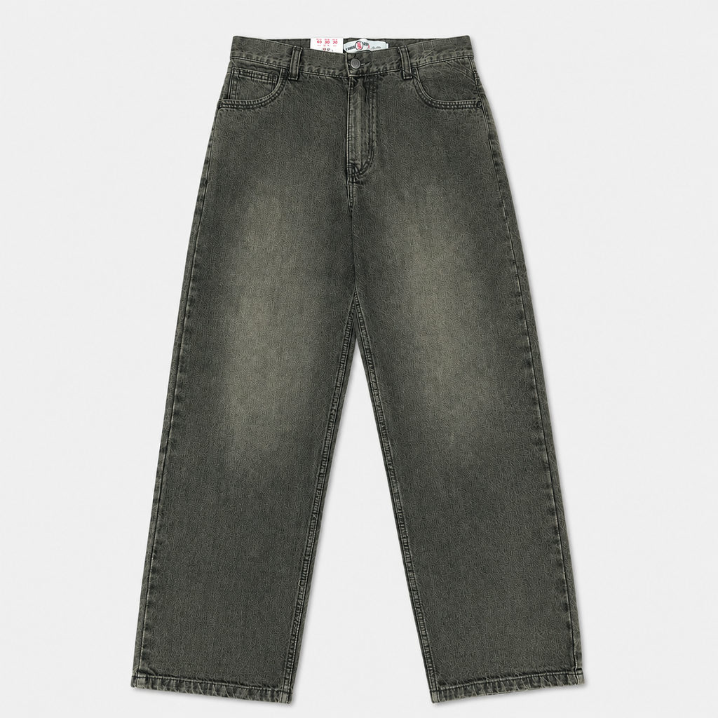 JEANS DIR-GREEN WASHED