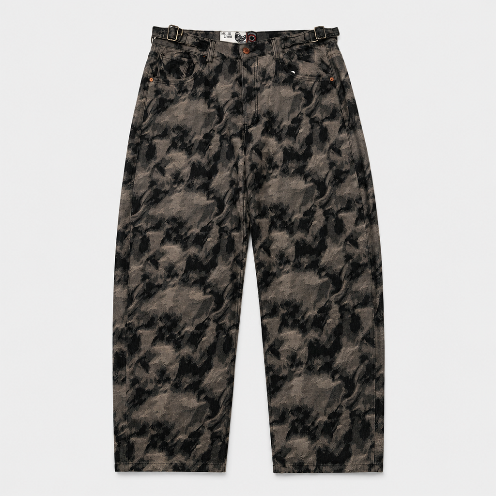 JEANS JACKARD BROWN