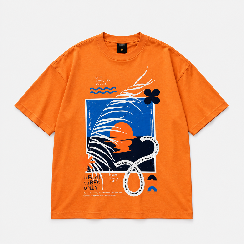 CAMISETA OVERSIZE NARANJA