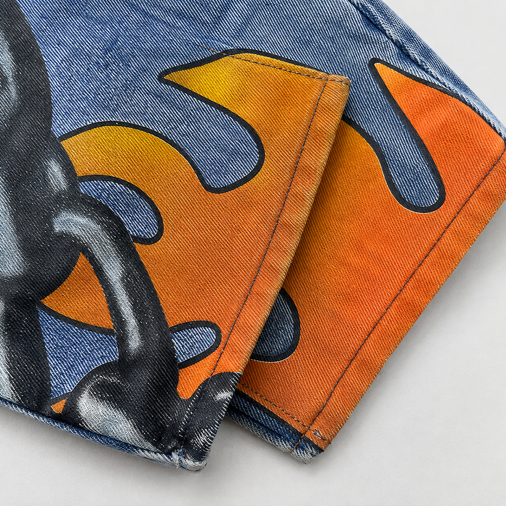 JEANS PAINT FIRE