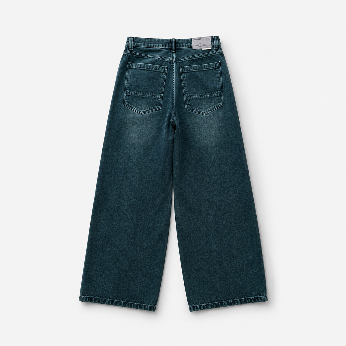 JEANS WASHED PETROL-BELT