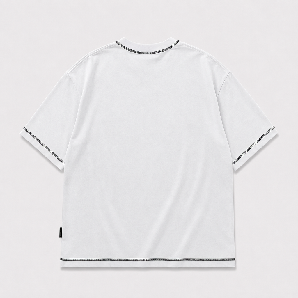 CAMISETA OVERSIZE BLANCO PEDRERÍA