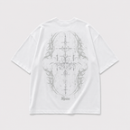 CAMISETA OVERSIZE BLANCO CRUZ
