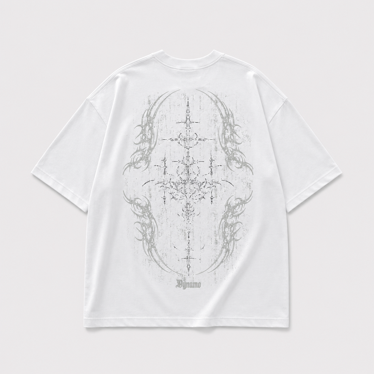 CAMISETA OVERSIZE BLANCO CRUZ