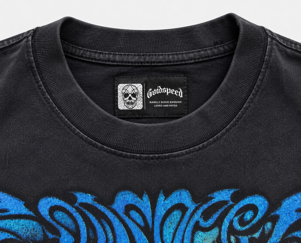 CAMISETA GODSPEED BLUE-BLACK