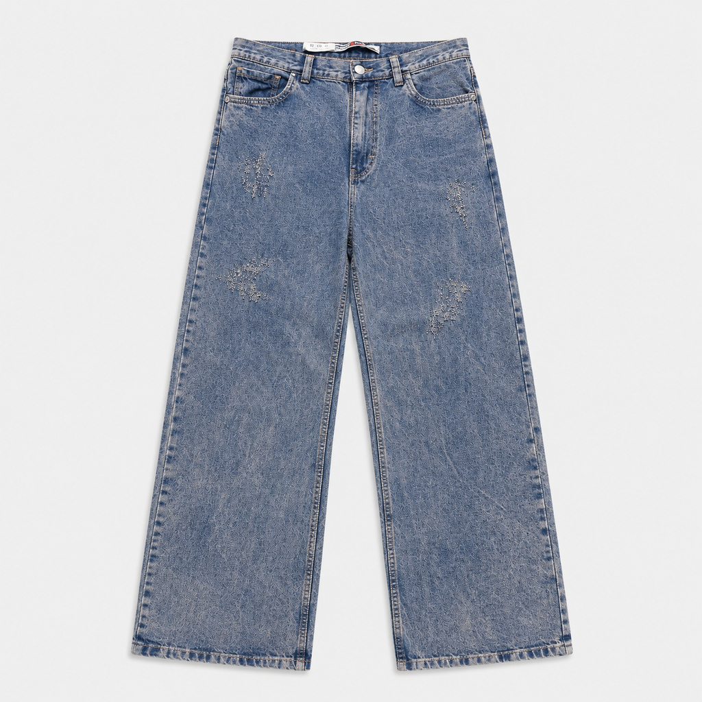JEANS LILA-AZÚL DEST