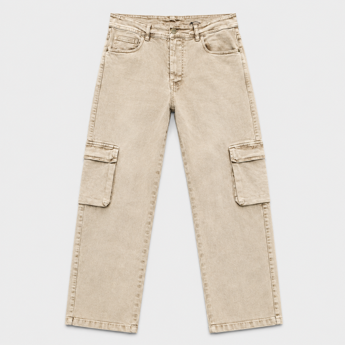 JEANS CARGO-2 BEIGE