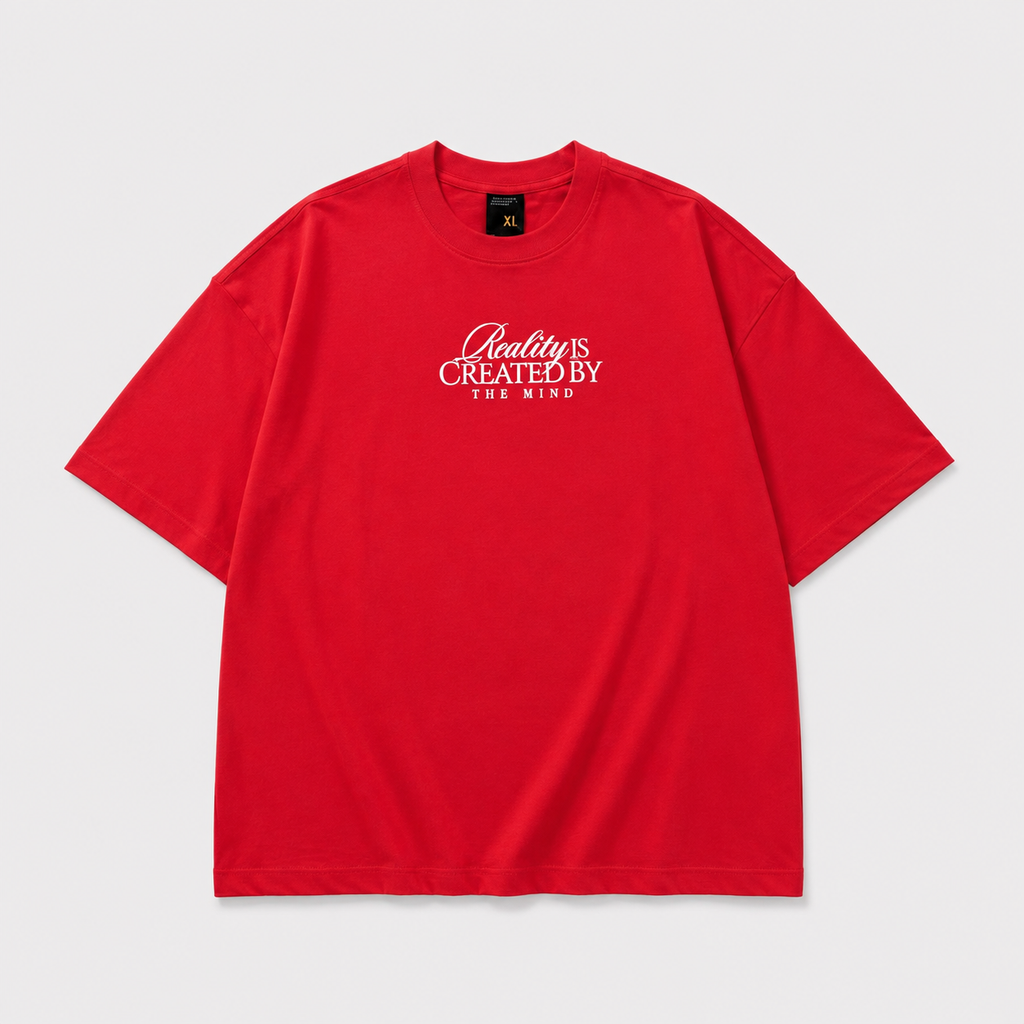 CAMISETA OVERSIZE RED REALITY