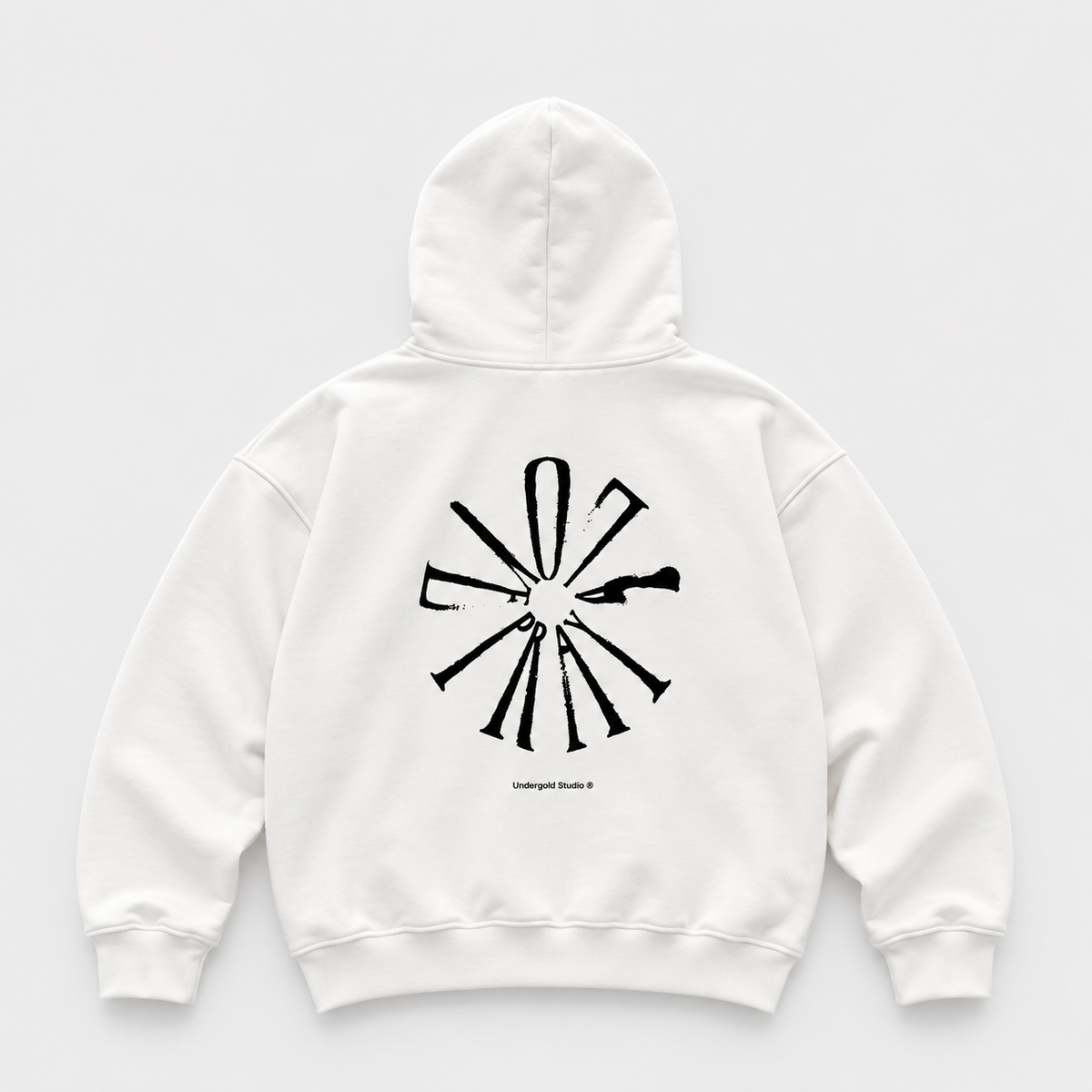 HOODIE UG PRAY LOVE CREAM